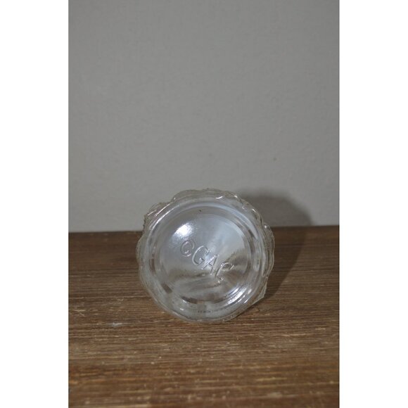Vintage Textured Glass Clear Mom Bunny Rabbit Shaped Candy Lidded Jar Canister - Picture 7 of 11